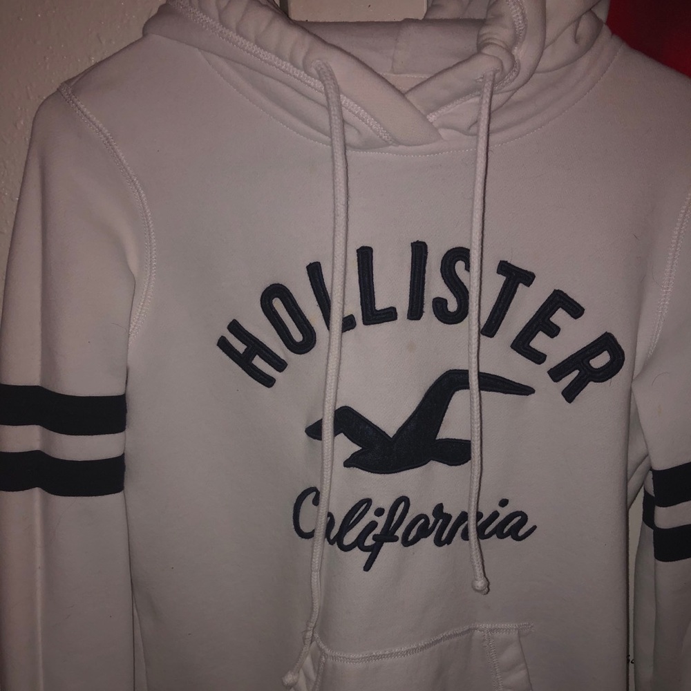 White Hollister Hoodie